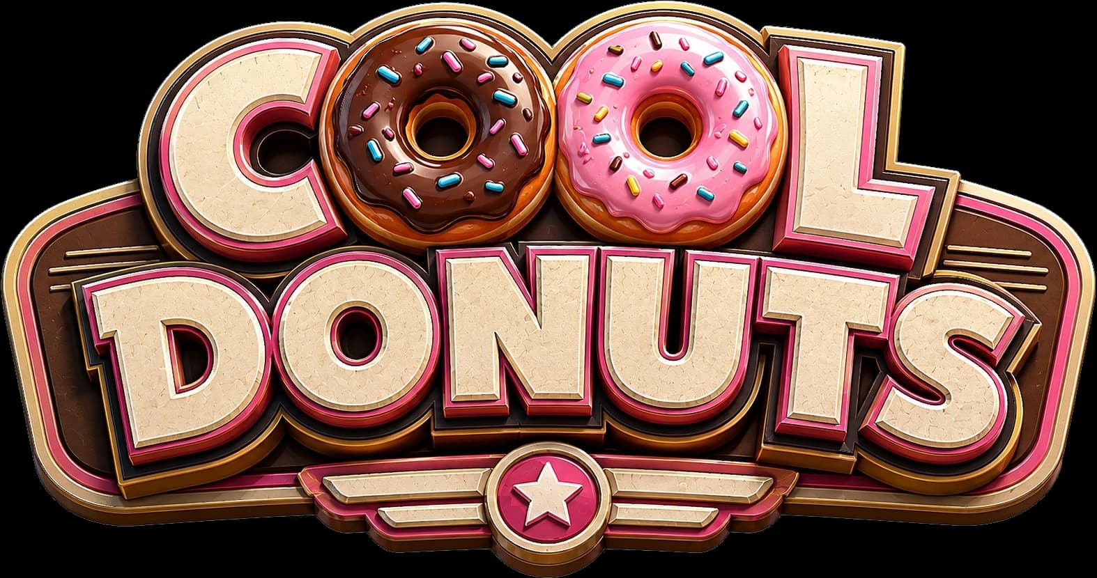Cool Donuts business logo