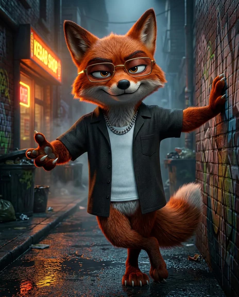 retrato de D-FOX