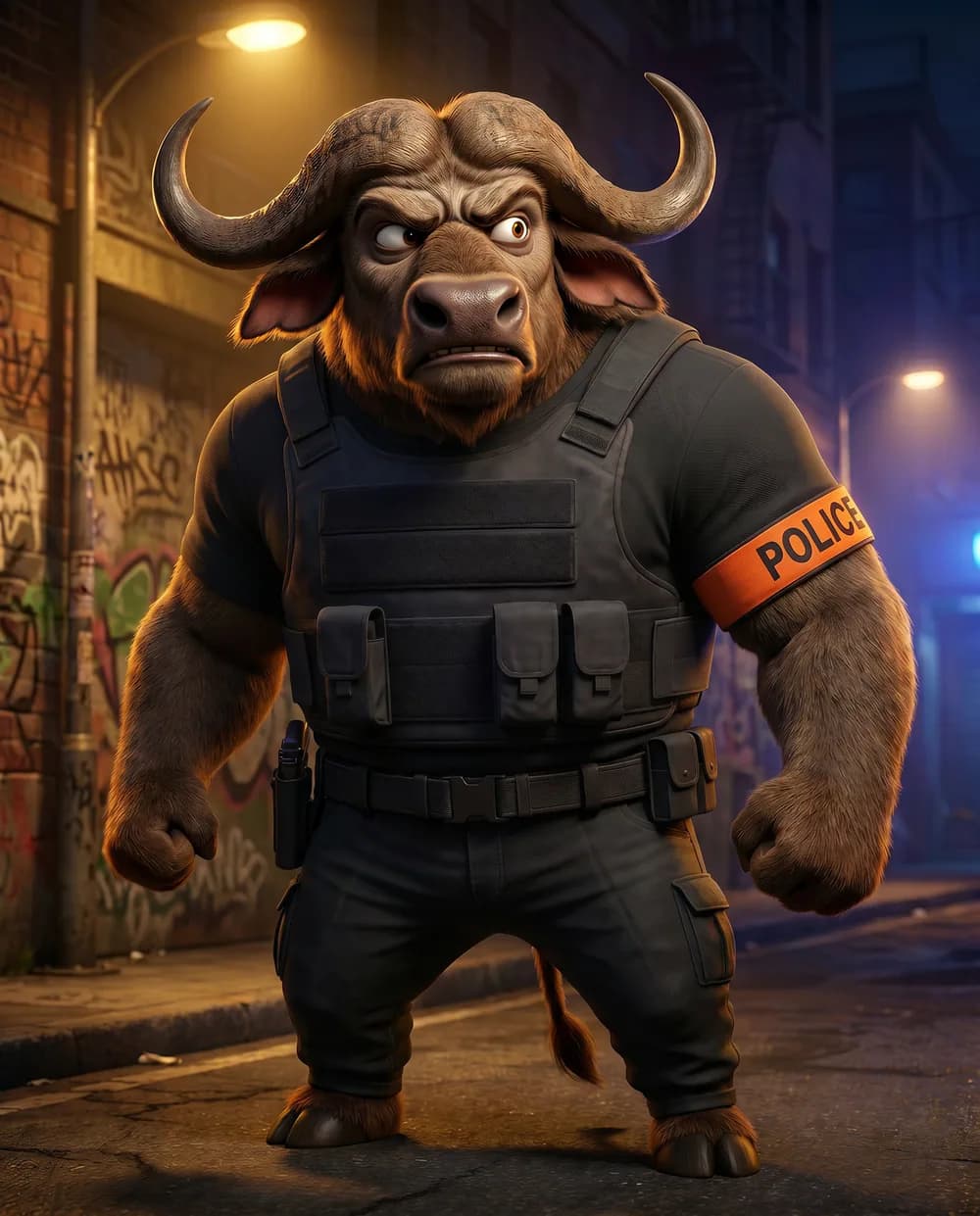 Brigade Z, the police division of JUSTICE CORP
