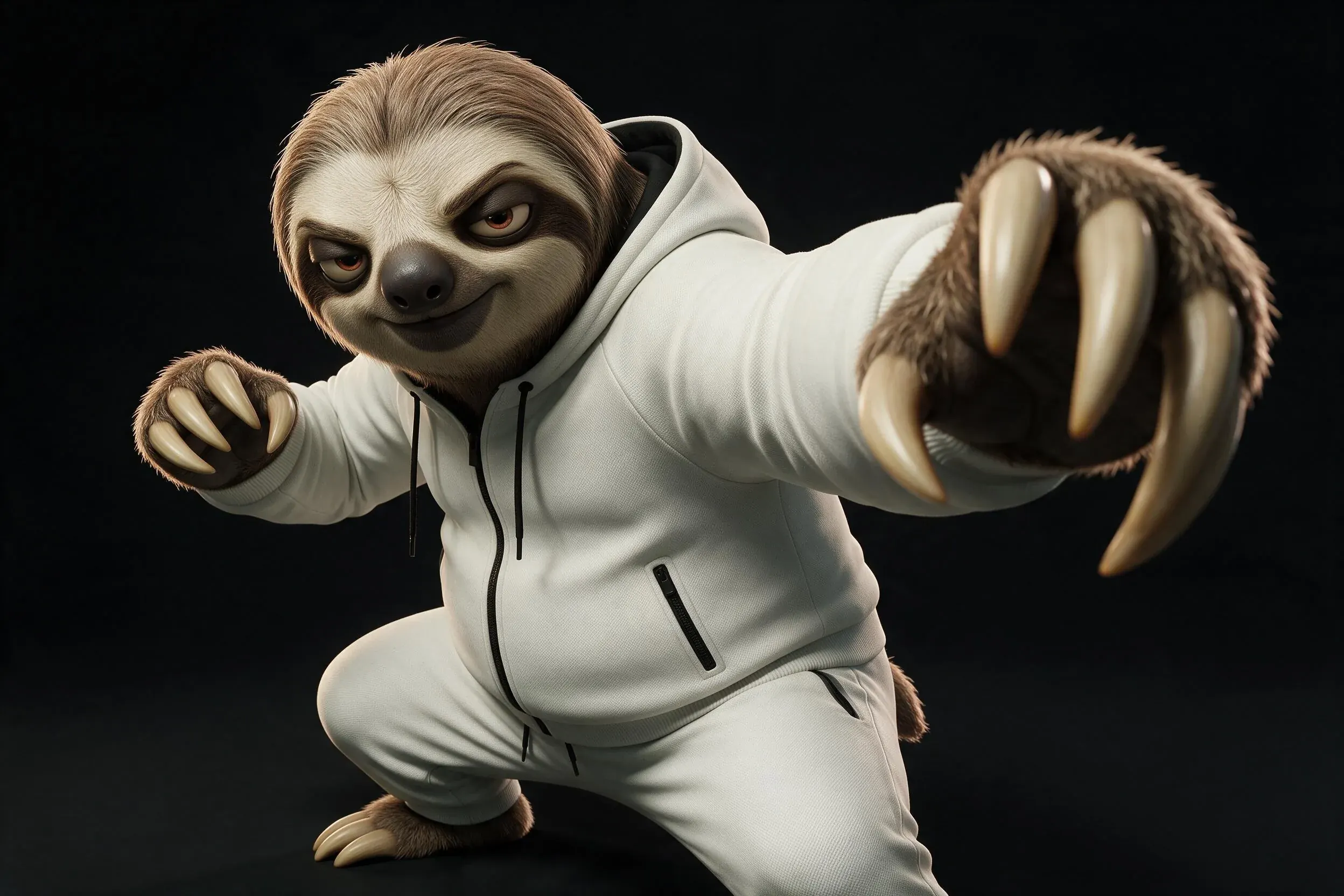 SPEED RUN tend ses griffes vers l’objectif en position d’attaque