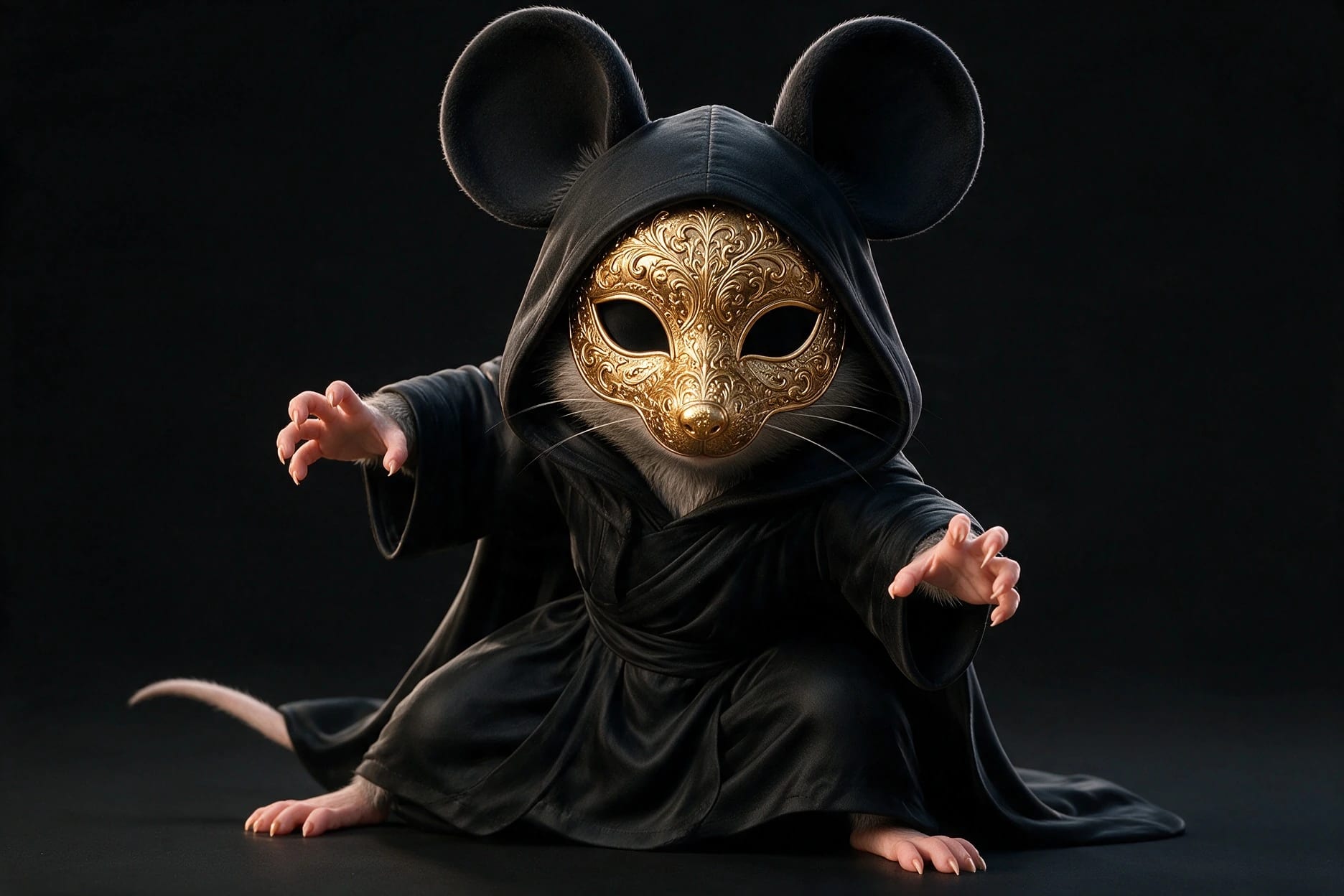 Le Masque d’Or en pose d’action