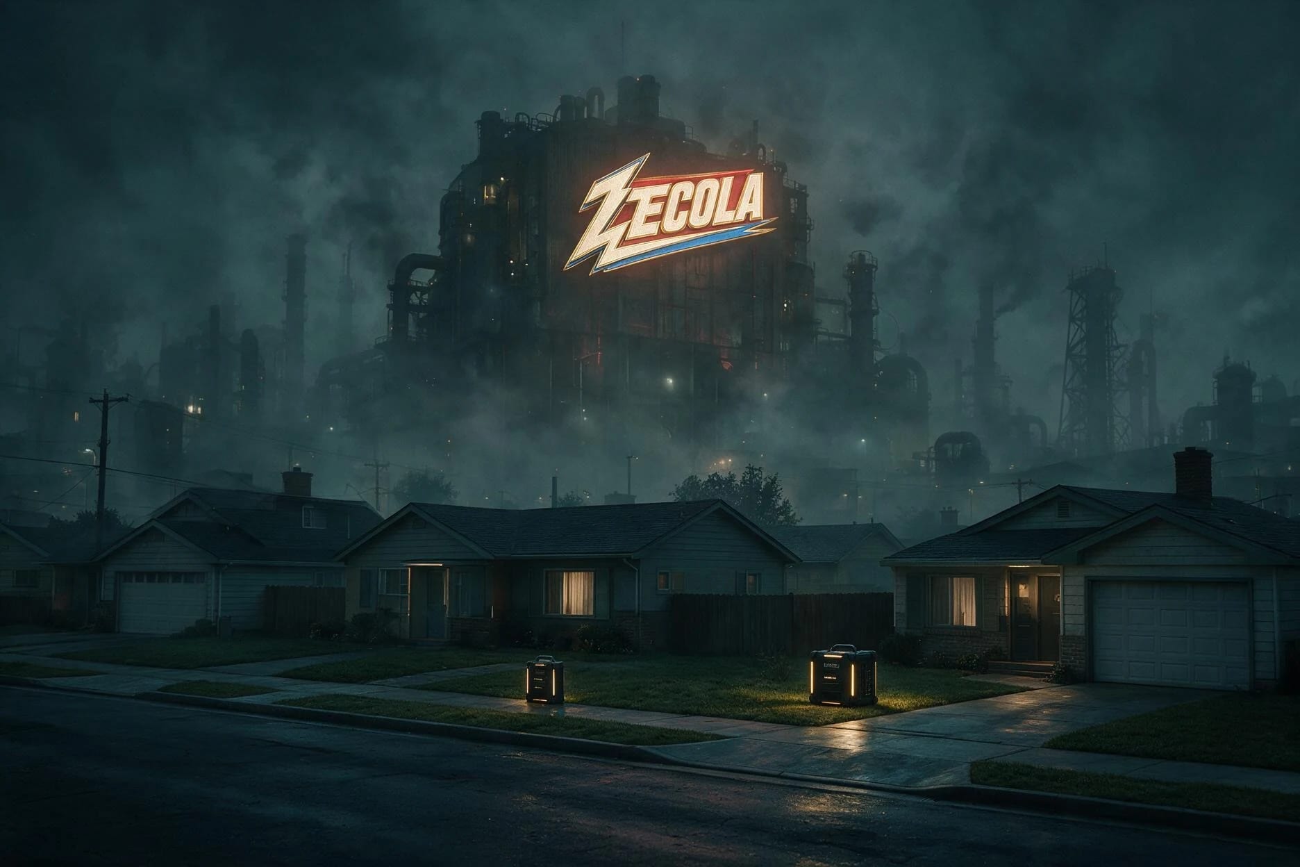 L’immense usine Zecola dominant les maisons d’un quartier de La Forge