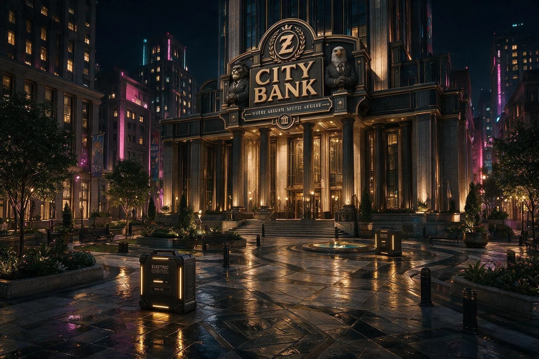 Le siège monumental de Zozo City Bank dans La Vallée